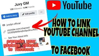 HOW TO LINK YOUTUBE CHANNEL TO  FACEBOOK