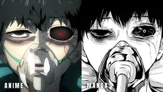 Anime VS Manga - Tokyo Ghoul Season 1 Episode 1