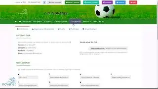 Configurar menú de RINweb 1º