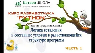 Урок 5. часть 1 Логика ветвления и составные условия в разветвляющейся структуре программ на Python