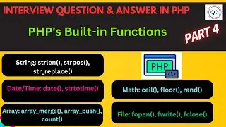 PHP's Built in Functions