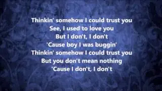 Mariah Carey - I Don't - Lyrics