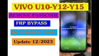 Vivo U10 Remove Passcode by UnlockTool | vivo y11 - y15 frp bypass