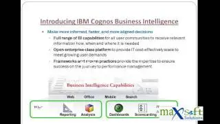 Cognos BI Online Training Demo-Brief Introduction to BI | maxsoftsolutions