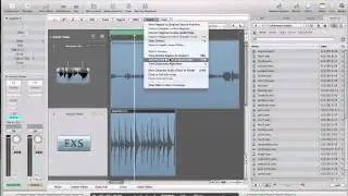 Hip-Hop sampling /time-stretching audio in Logic 9