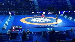 Вольная борьба.Чемпионат Мира 2021.Финал 86кг.Амирхуссейн Фирузпурбандай(Иран)-Рахим Магомадов(Фра.)