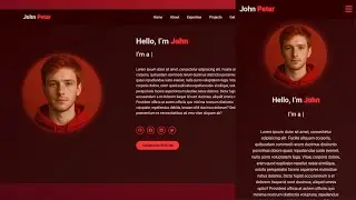 How to Create Responsive Portfolio in HTML CSS & JavaScript