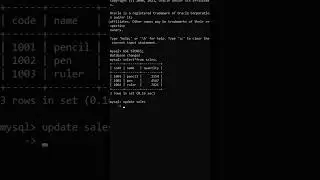 MYSQL UPDATE👆
