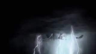 Sounds of active Rolling Thunder and HEAVY RAIN for sleeping| Black screen | 11 hours