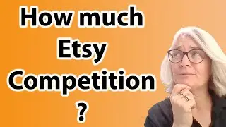 How to find your SEO and keyword competition levels on Etsy. Tips for beginning Etsy sellers