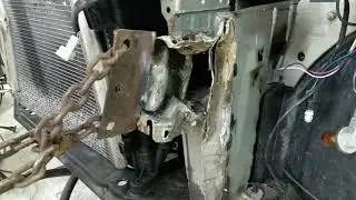Is the side member of my Lada Largus bent? It's not a death sentence. Front end restore.