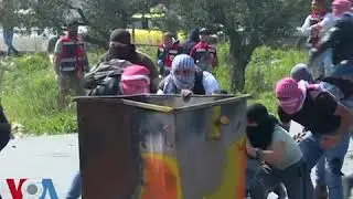 درگیری بین فلسطینی‌ها و سربازان اسرائیل