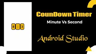 Countdown Timer with Start, Auto Reset Form Specific Time - Android Studio Tutorial