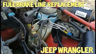 Jeep Wrangler Brake Line Replacement. Lots of Rust Means It's Time to Replace Them All!