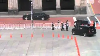 Arribo del Presidente de  Estados Unidos de N.A. Barack Obama a Palacio de Gobierno en Toluca México