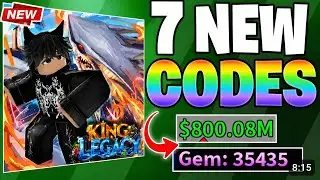 Roblox game popular game king legacy redeem codes 7 new code :)