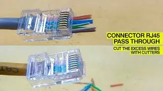 Wire Up RJ45 Pass-Through Ethernet Plugs: How to Cut Excess Cable Ends