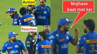Rohit Sharma got angry at Hardik Pandya after losing the first match against GT