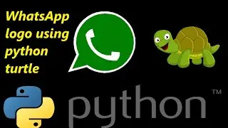 How to draw WhatsApp Logo Using Python Turtle in 3 minutes  