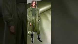 Эко кожа на замшевой основе  Must have  оттенок  Тёмный хаки