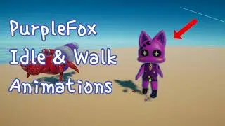 [PurpleFox] 보라여우 Dev log - Idle & Walk Animations in Blender