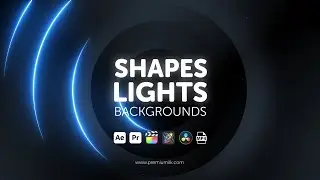 Shapes Lights Backgrounds (After Effects - Premiere Pro Mogrts - 4K MP4)