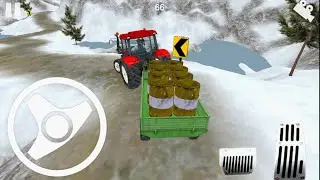 Dangerous Mountain Road with a Tractor | Tractor Driver 3D Farming - Level 4