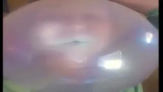 Blowing Bubble Gum Bubbles 