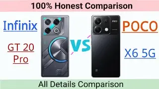 Infinix GT 20 Pro vs POCO X6 5G || POCO X6 5G vs Infinix GT 20 Pro 💥@thetechnicalgyan
