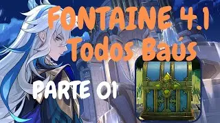 FONTAINE  4.1 Todos Baús ,Seelie,Desafio de Tempo Parte 1 (Genshin Impact)