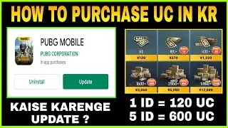 HOW TO PURCHASE UC & UPDATE PUBG MOBILE KR || GET 25 PLAY POINTS