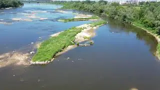 Lot dronem: Most Gdański - Wybrzeże Puckie - Plaża Żoliborz
