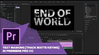 Track Matte Keying [Text cutout] | Premiere Pro CC