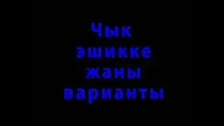 Чык эшикке жаны варианты