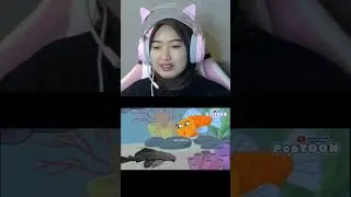 baru tau kalo ikan bisa haus juga #reaction #animasi #podtoon #short