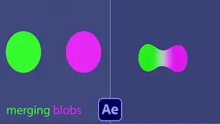 after effects tutorial _ How To Create Merging Liquid Blobs In After Effects
