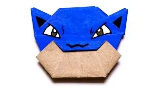 Pokemon Blastoise. Easy Origami Tutorial