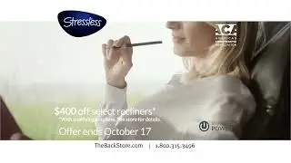 STRESSLESS PROMO $400 Off Select Recliners at THEBACKSTORE