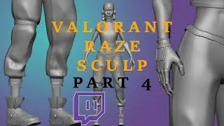 Zbrush/Blender  | VALORANT RAZE | SCULP PART4