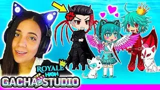 MAKING MY ROYALE HIGH ROLEPLAY CHARACTERS in Gacha Studio!! 👑