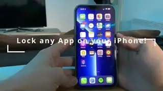 Lock any app on your iPhone!!