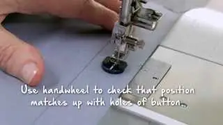 Tutorial on the BERNINA 790: Sewing buttonholes and sewing on buttons