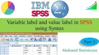 Variable label and value label in SPSS using Syntax, , Bangla Tutorial for beginners || Part-3