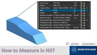 How to Use Measure Command in NX | Siemens NX Tutorial for Beginners