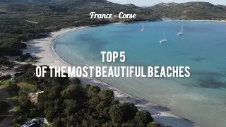 CORSICA - TOP 5 BEACHES (FRANCE) - 4K DRONE