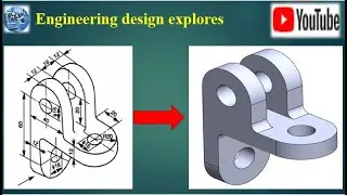 #solidworks part tutorial | #Exercise-3 part model #3d Model design