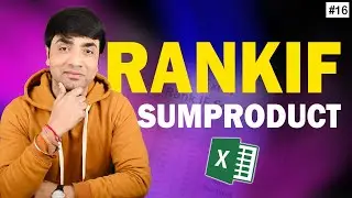 RANKIF Function | Ranking with Condition using SUMPRODUCT| Customized Rank in Excel