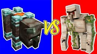 CHI E' IL PIU' FORTE? ILLAGER BEAST VS IRON GOLEM - MINECRAFT 1.14