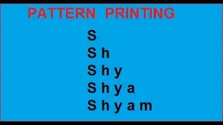 Pattern Printing of Name in C programming 🔥 - Code Ambition