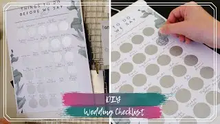 DIY Scratch-Off Checklist | How to make a DIY Scratch-Off Checklist | DIY Wedding Checklist